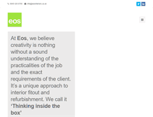 Tablet Screenshot of eosinteriors.co.uk